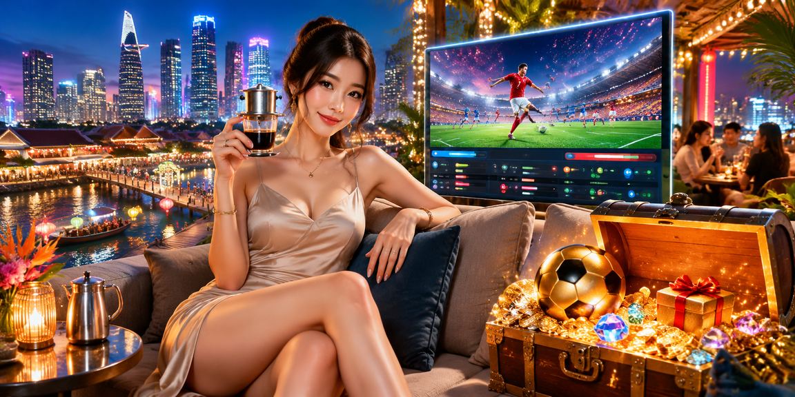 Người dùng tại TP.HCM thư giãn với cà phê trong khi tham gia cá cược casino trực tuyến